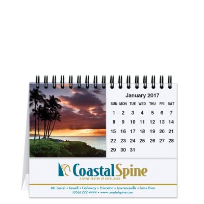 American Coasts Tent Desk Calendar (5 13/16"x4 1/2")