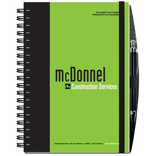 Gloss Cover Journals w/100 Sheets & Pen (7" x 10")