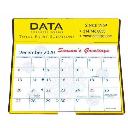 Foil Stamped Easel Back Calendar (6 1/4" x 6 3/8")