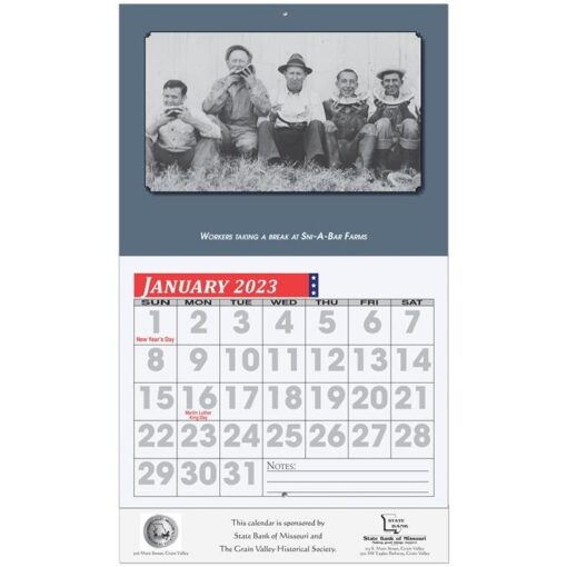 Custom 13 Photo Wall Calendar Stapled (10 5/8" x 18 1/4")