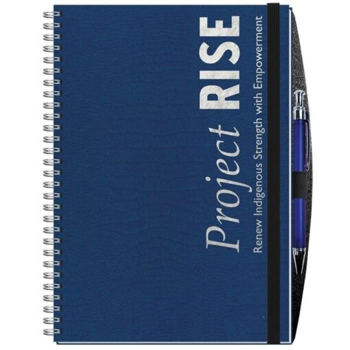 Academic Journal Planner w/Embossed Paperboard Cover w/Dynamic Pen (7"x10")