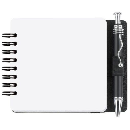 Classic Square Journal w/50 Sheets & Pen (3 11/16")-2