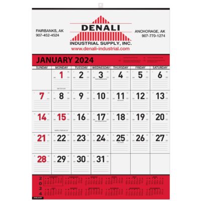 Contractor Calendar w/2 Color Imprint (18"x25")-1
