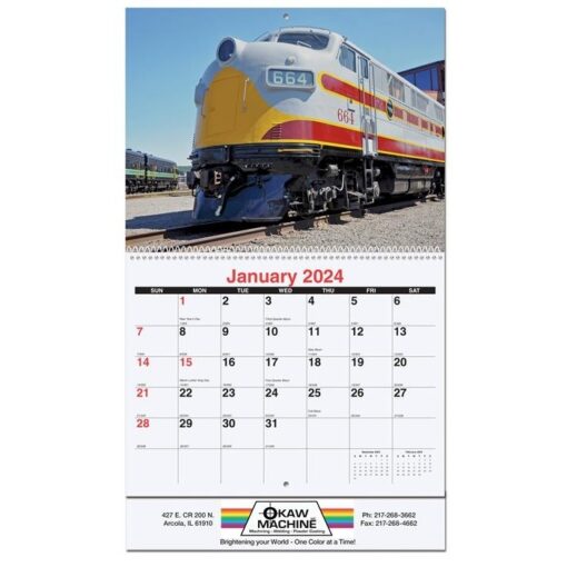 Magnificent Train Pictorial Calendar-1