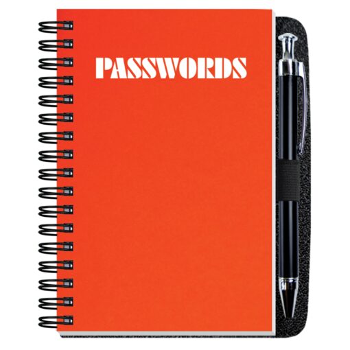 Password Keeper w/Pen Safe Back Cover (4"x6")-7