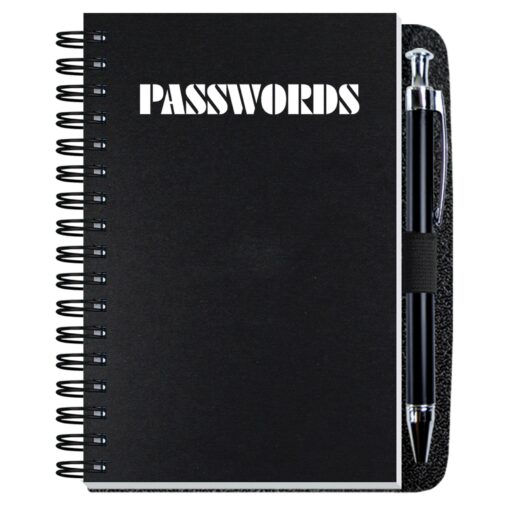 Password Keeper w/Pen Safe Back Cover (4"x6")-8