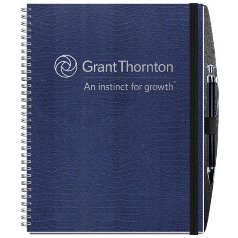 Embossed-Alligator-Textured-Journal-w50-Sheets-Pen-8-½x-11-BJ1B-PS -1