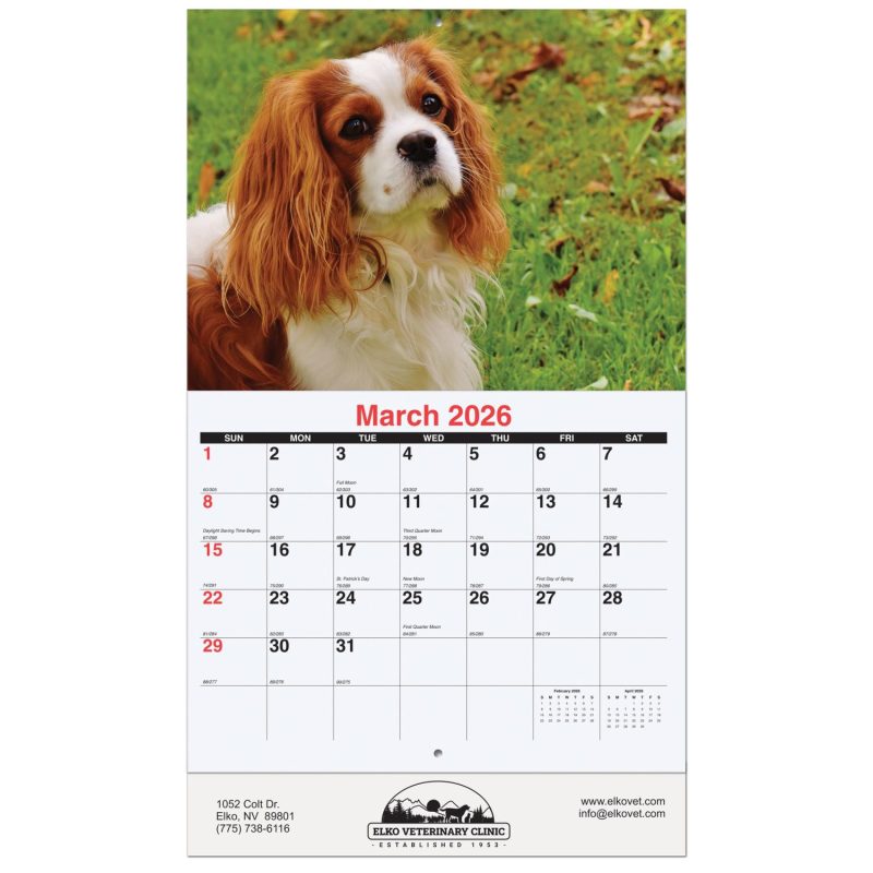 Furever-Friends-Monthly-Wall-Calendar-wStaple-Binding-10-58x-18-¼-MW121S -1